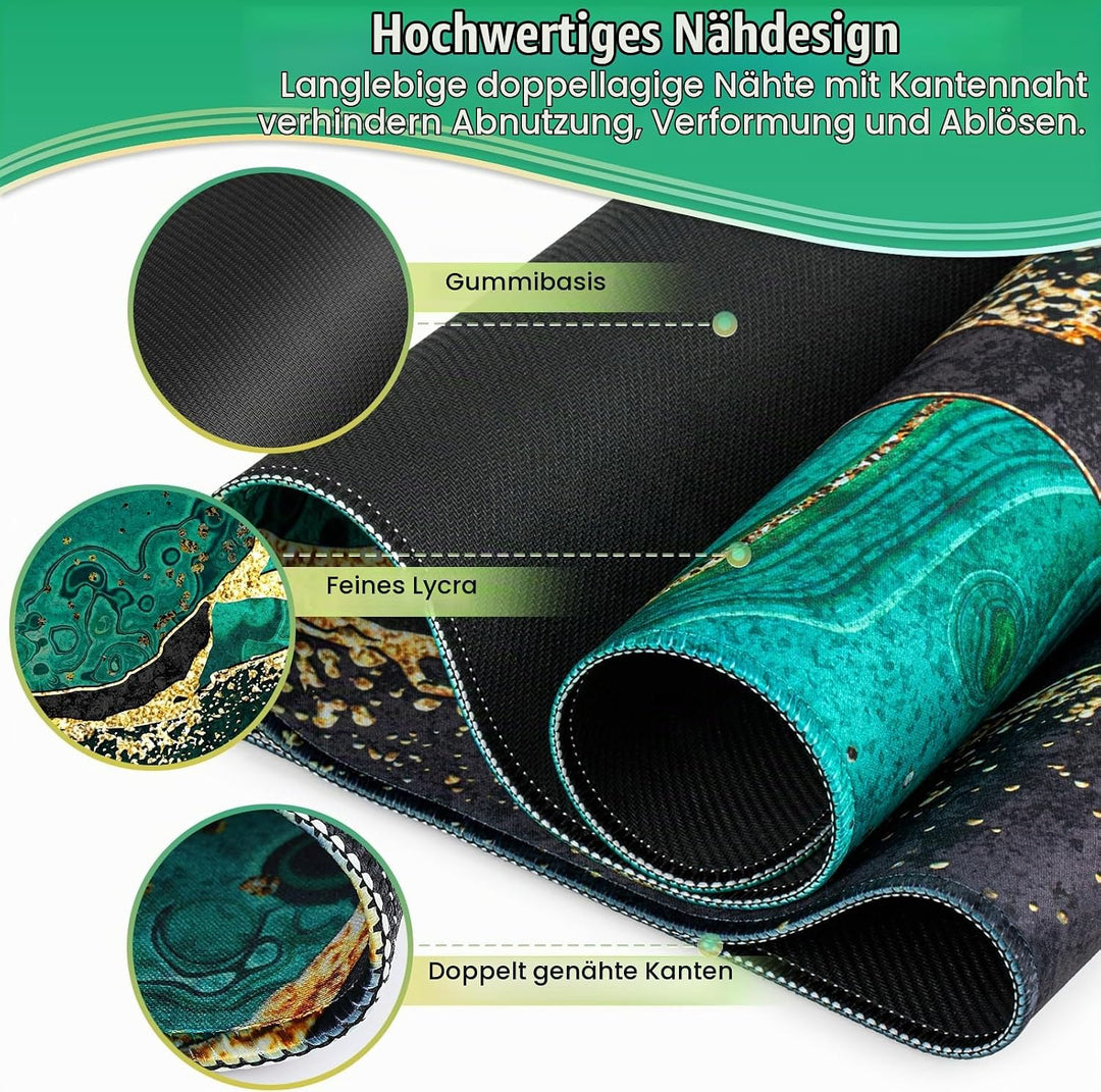 Gaming Mauspad,Mousepad XXL,Mauspad 900x400(35.4X15.7in),Schreibtisch Protector Matte mit Anti-Rutsc