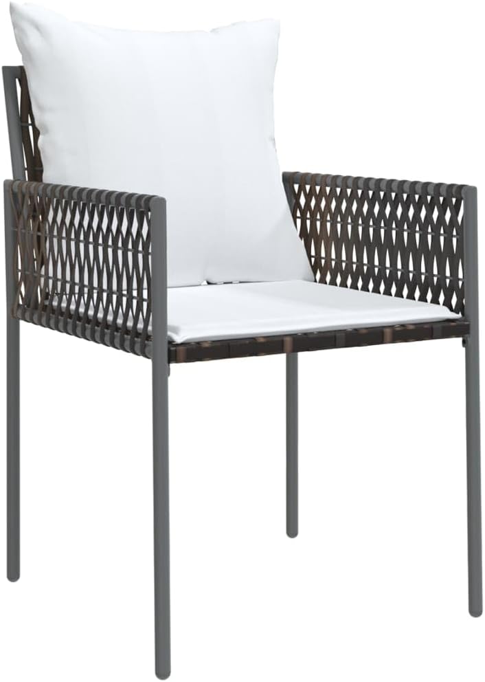 Festnight Poly Rattan Sitzgruppe Gartenmöbel Set mit Kissen Garten Essgruppe 8 Personen Gartenmöbel