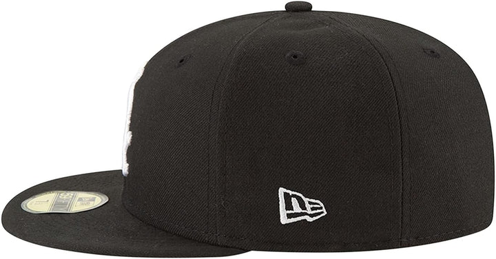 New Era Chicago White Sox Black Base 59Fifty Basecap 64 Navy, 64 Navy