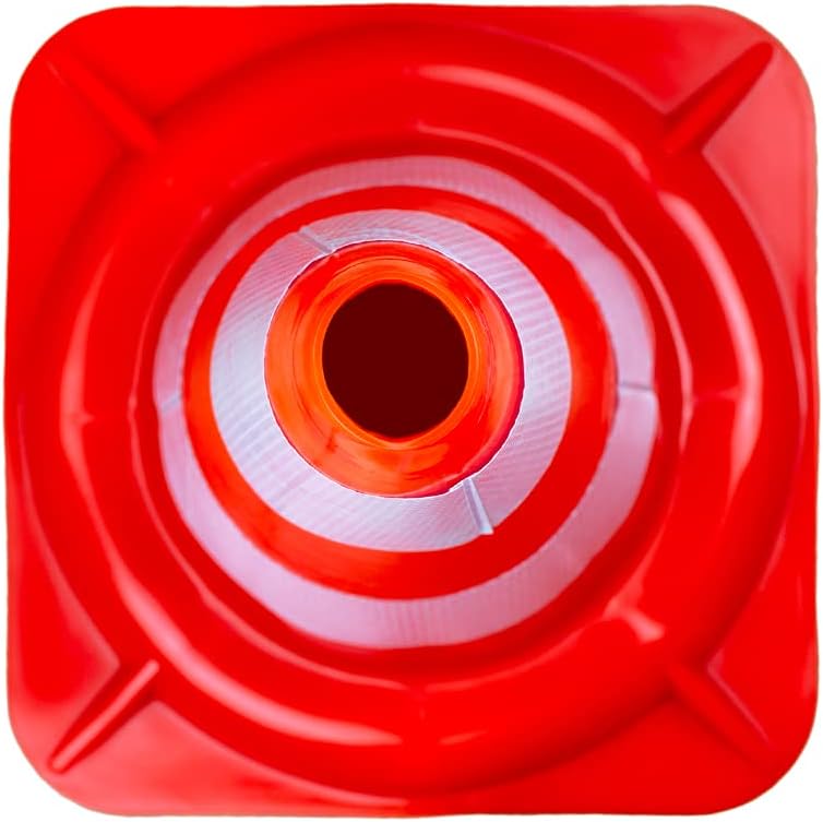 Pylonen Verkehrsleitkegel 50cm Warnkegel Markierungshut Set Kegel Absperrung (3), 3