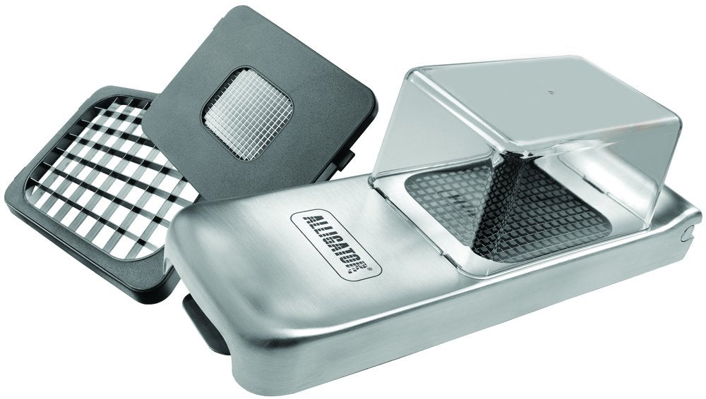 ALLIGATOR 3093 - Edelstahl-Multifunktionsschneider Mit Auffangbox - Gemüse- Zwiebel- und Pommesschne