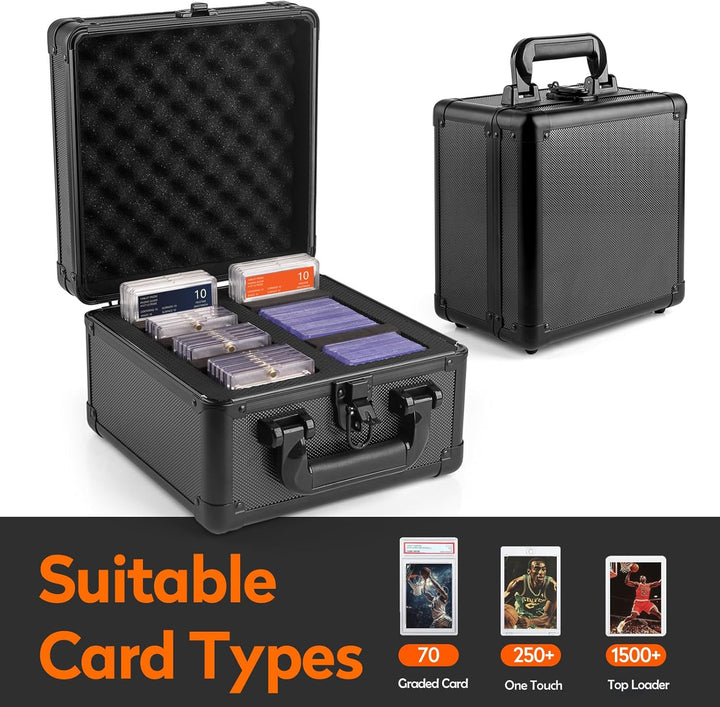 JoyHood Top Loader Aufbewahrungsbox, Graded Card Aufbewahrungsbox, PSA Card Case kompatibel mit Samm