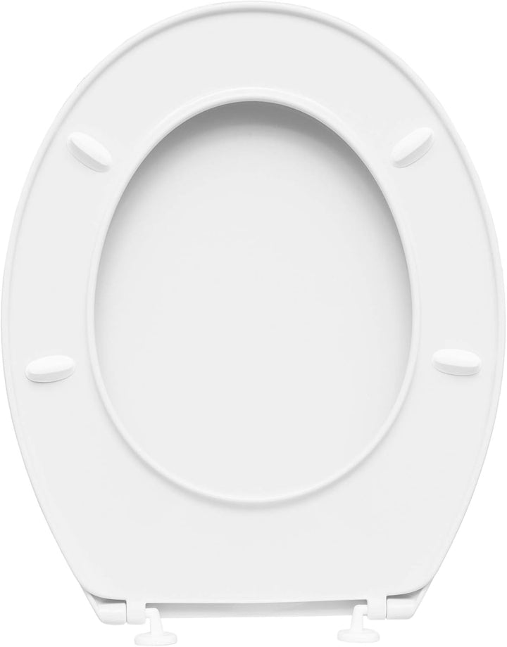 Cornat WC-Sitz "Palu" - Klassisch weisser Look - Pflegeleichter Thermoplast - Schlichtes Design pass