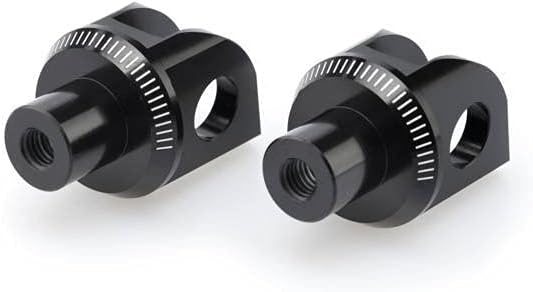 Puig Fussrasten Adapters Set Fahrer 6449N für Kawasaki Er-6F 06-16', Kawasaki Er-6N 05'-16', Kawasak