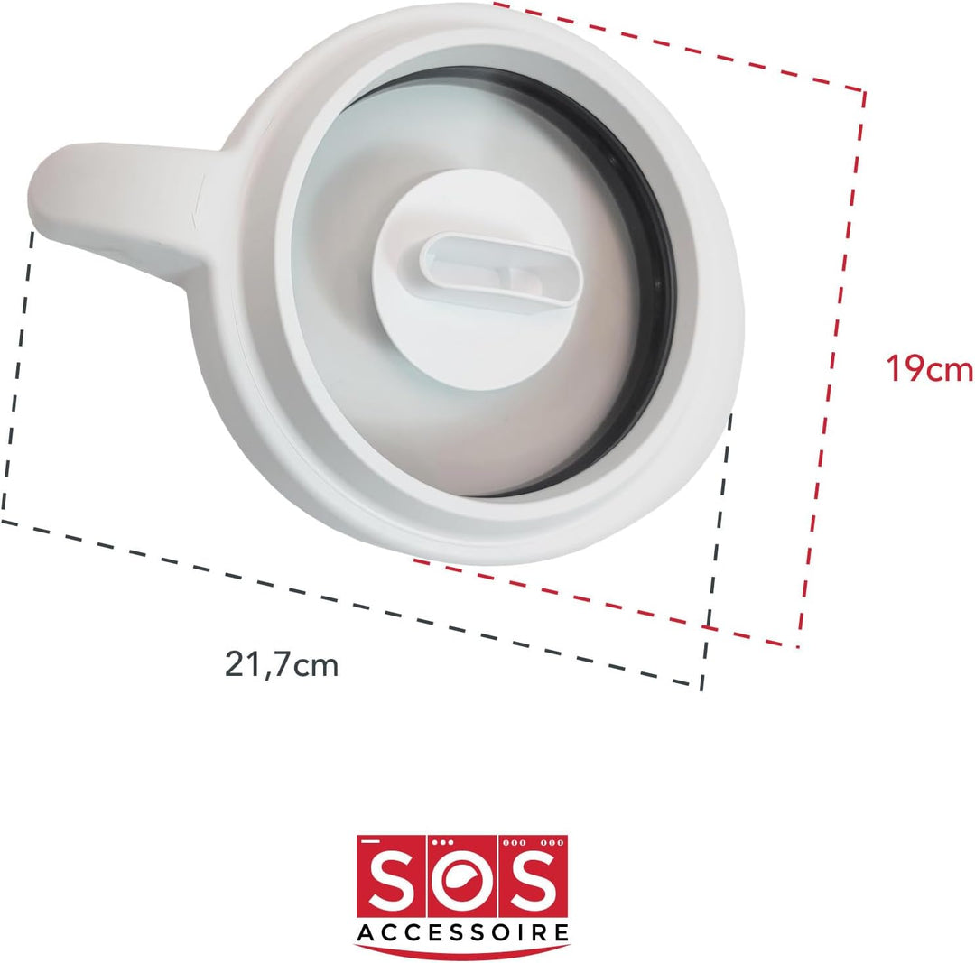 Deckel SS-1530000889 kompatibel mit / Ersatzteil für SEB Moulinex LM9001 LM9011 LM9021... STANDMIXER