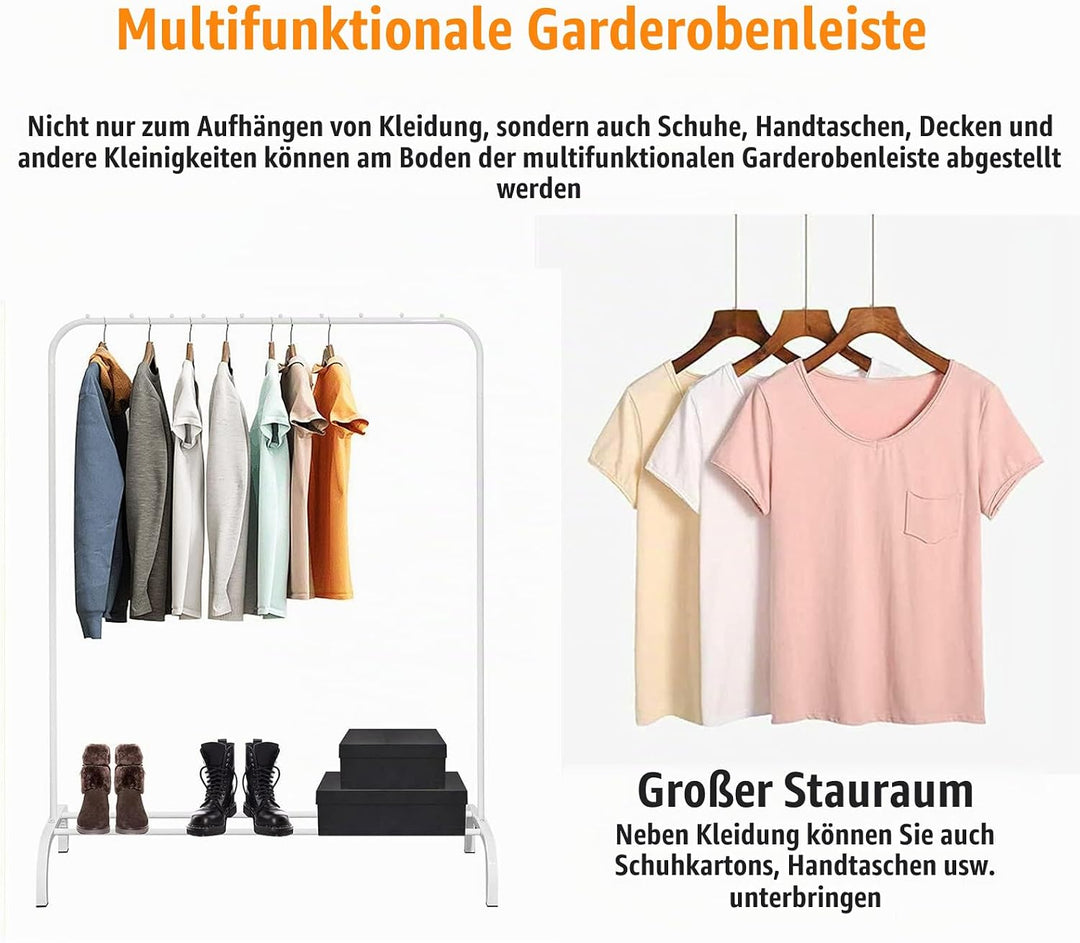 Youyijia Kleiderständer Freistehender Kleiderbügel Trockengestell Metall Multifunktional Kleiderstan