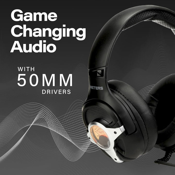 Meters Level-Up Silver VU-Meter Gaming Kopfhörer