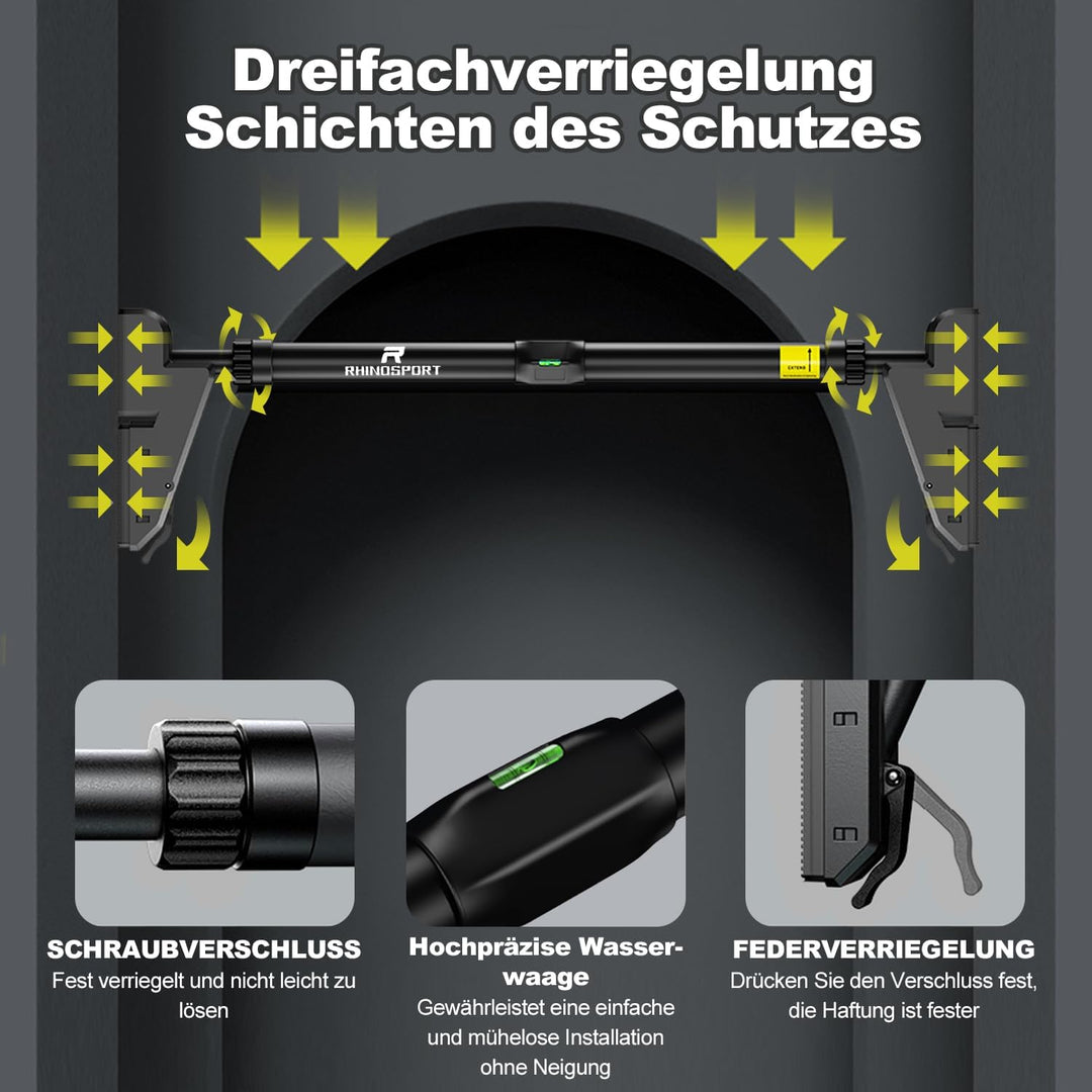 Klimmzugstange schwarz, schwarz