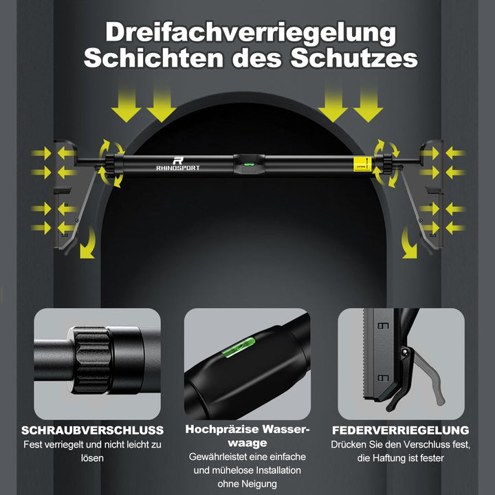 Klimmzugstange schwarz, schwarz