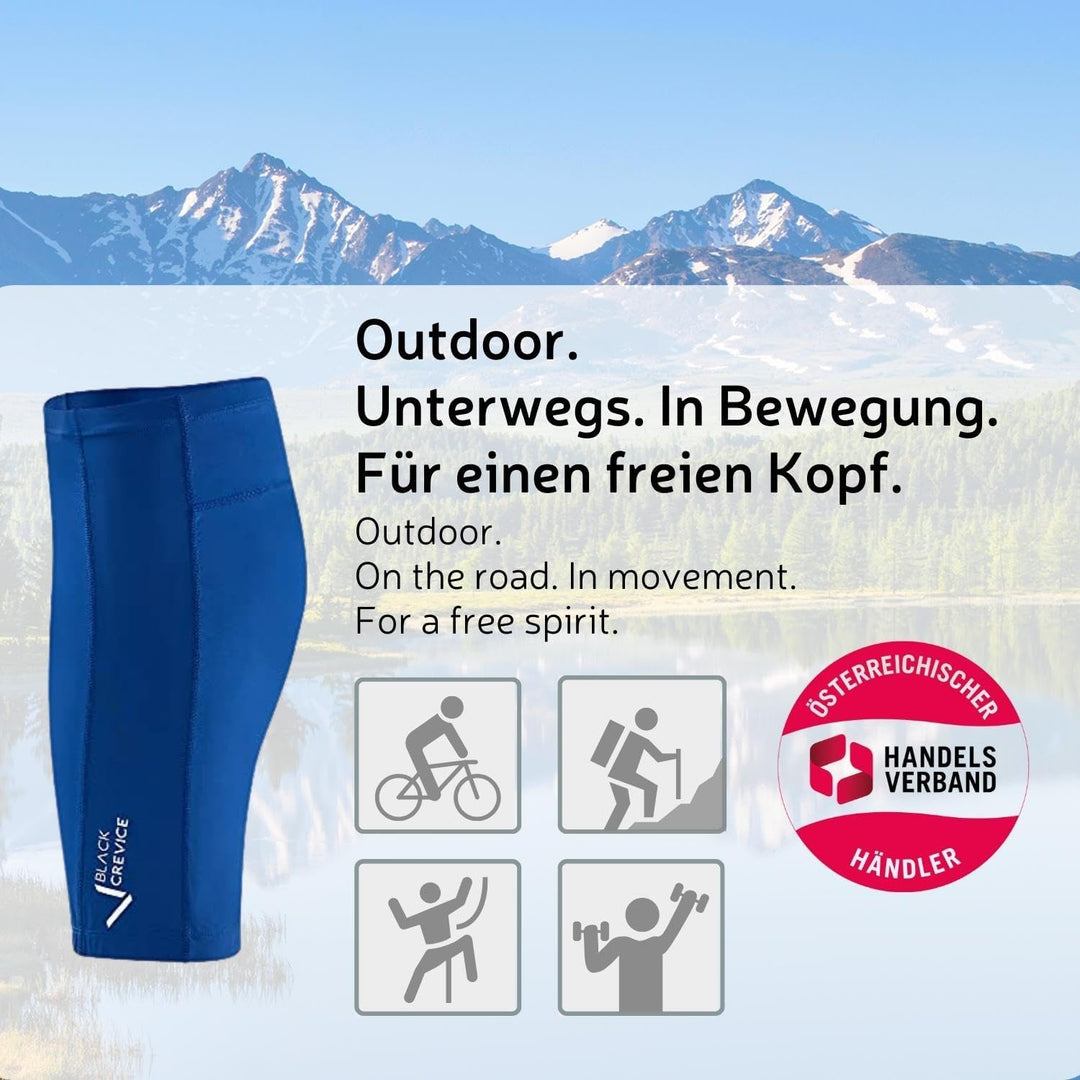 Black Crevice Damen Fahrradhose I Radfahrhose-Damen I Damen Radlerhose I wasserabweisend & schnelltr