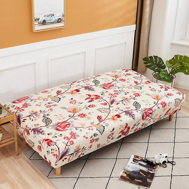 CHNSHOME Sofabezug ohne armlehnen Stretch Armlose sofaüberwurf Sofahusse Ohne Armlehne 3 sitzer Sofa