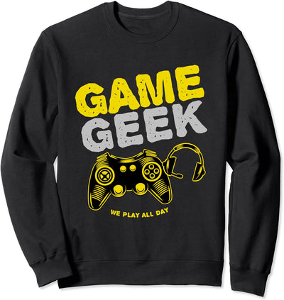 Gamer-Controller-Headset Videospielgeschenk Retro-Game-Geek Sweatshirt