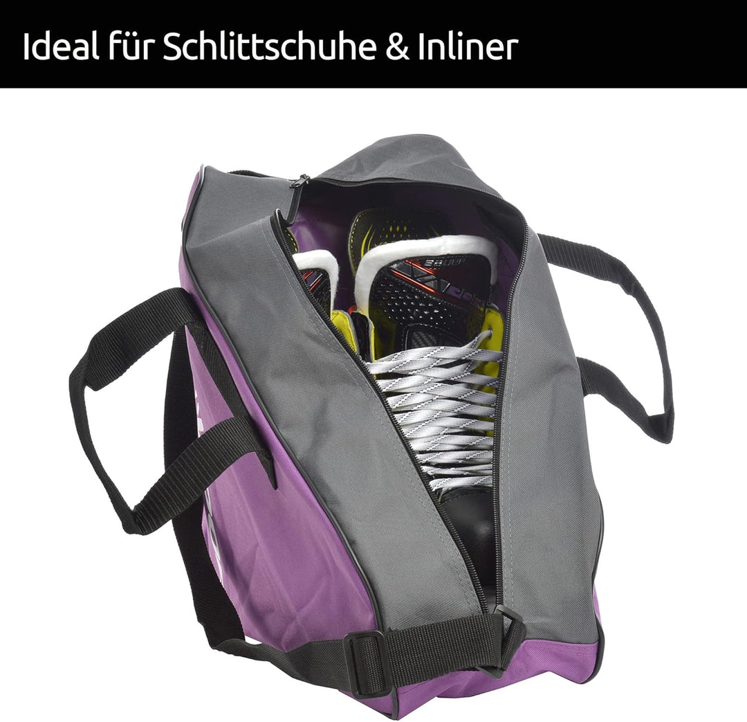 Sherwood Schlittschuhtasche, Inliner-Tasche für Erwachsene und Kinder, Eishockey-Bag, ideal für Roll