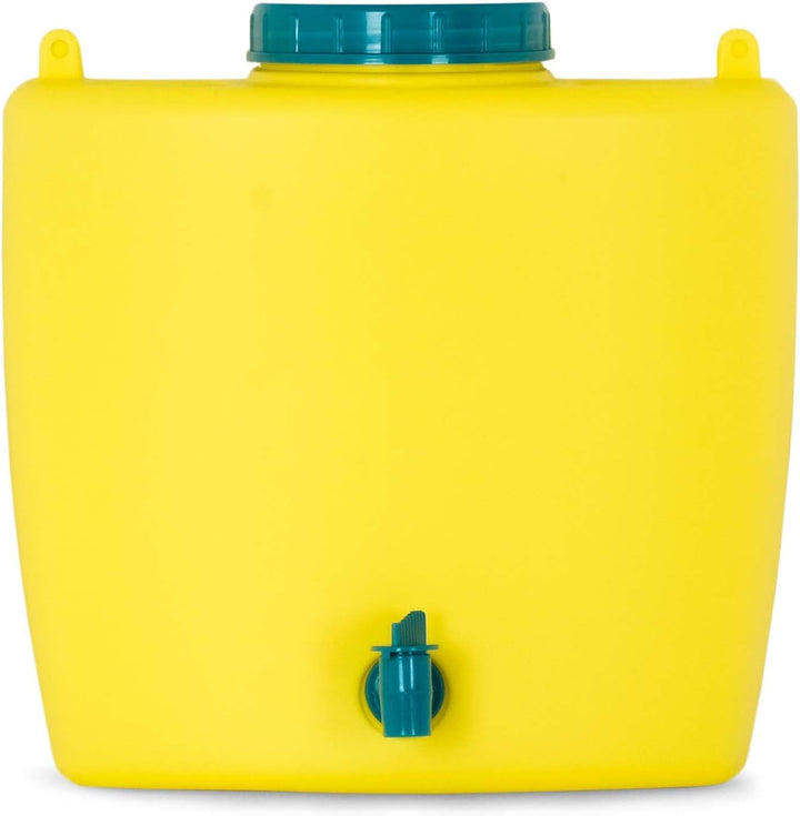 4Big.fun Wasserspender 9 L mit Wasserhahn Camping Gartenhaus Datscha Rukomojnik Kanister gelb, Gelb