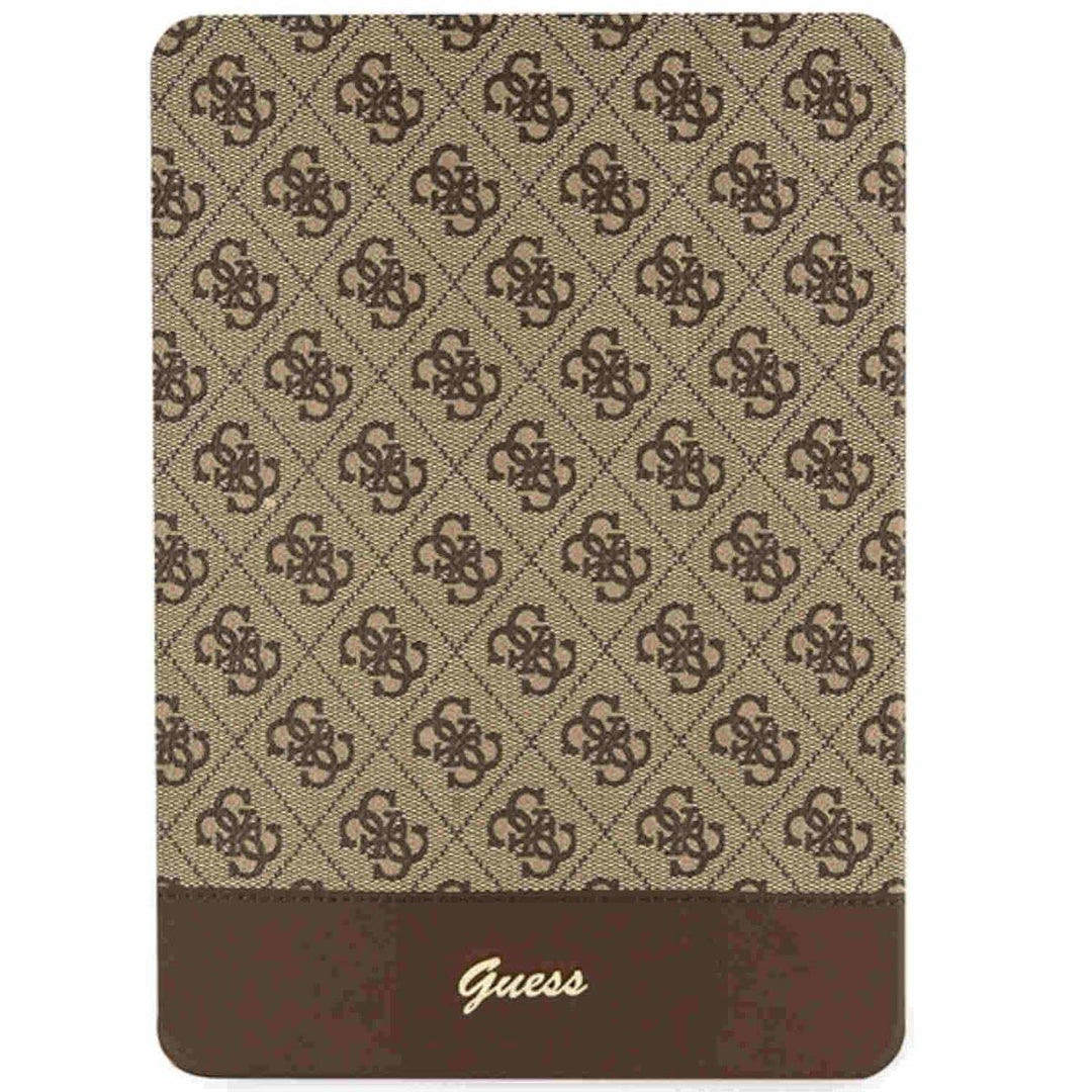 GUESS Stripe Allover Schutzhülle Cover für Apple iPad 10.2 2020/2021 Braun