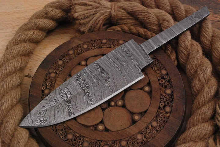 Damast Klinge Handgeschmiedete Damast Rohling Damascus blank blade 6035EA