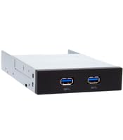 Chieftec MUB-3002 Laufwerksschacht-Konsole 8,89 cm (3.5 Zoll) Carrier panel Schwarz, Silber - Drive