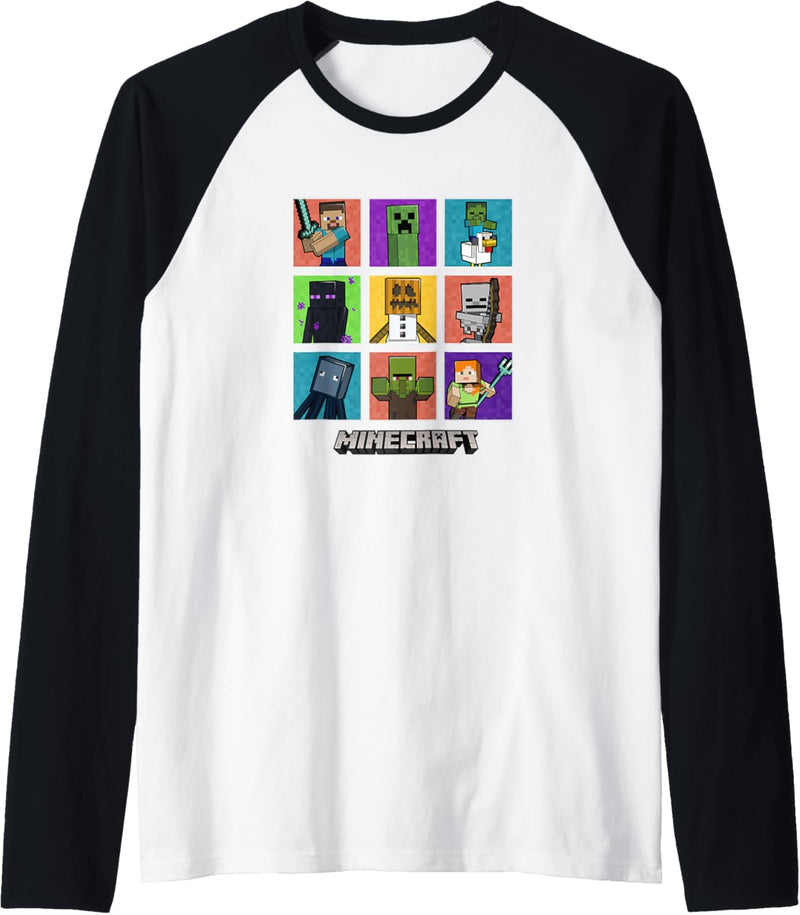 Die Minecraft-Gruppe hat eine farbige Box Up gedreht Raglan