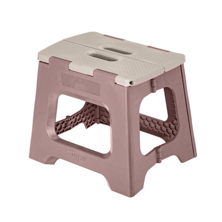 Vigar Klapphocker, Braun, 27 cm Braun und Grau 27 cm, 1-Step, Braun und Grau 27 cm, 1-Step