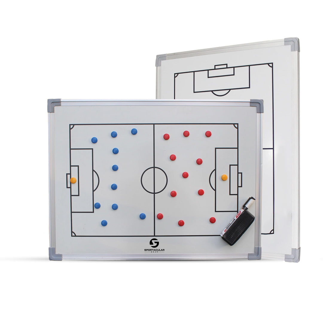 Sportacular Gear Taktiktafel Fussball inkl. Zubehör | Coachboard Professional | Stabiler Alu-Rahmen