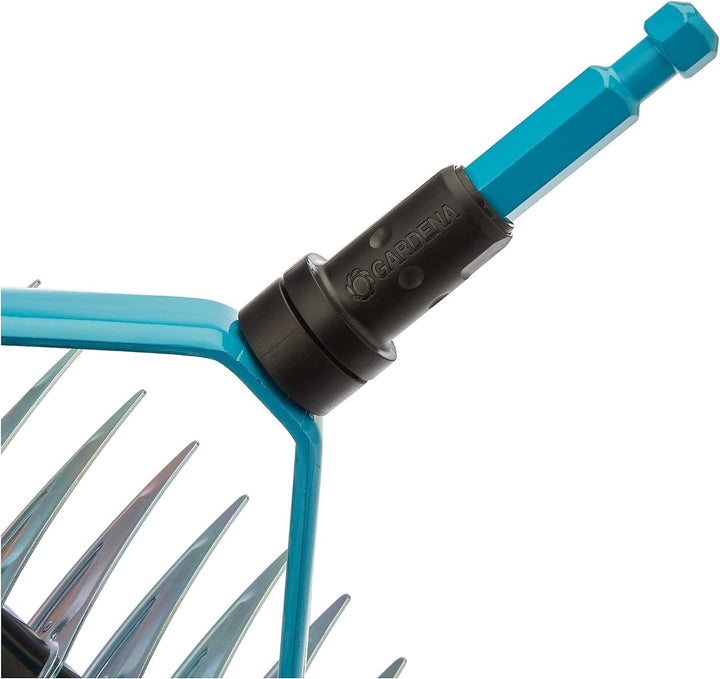 Gardena combisystem-Schneidrechen: Rechen zur Beseitigung von Moos und Rasenfilz, 35 cm Arbeitsbreit