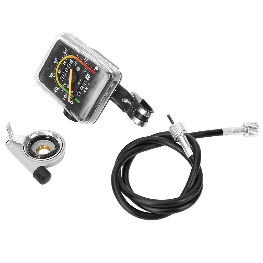 Dilwe Mechanischer Kilometerzähler, Fahrrad-Tachometer Computer Mountainbike-Codetabelle Wasserdicht