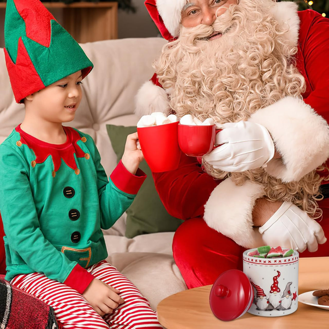 Housoutil Keksdose Keramik Weihnachten, Keksdose Weihnachten Keramik Mit Deckel, Versiegelte Aus Für