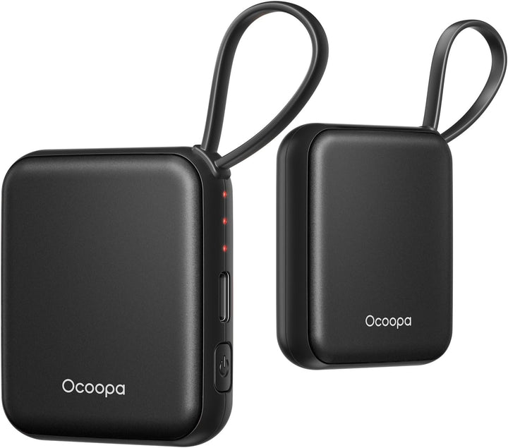 OCOOPA Handwärmer Elektrisch 2er Set, Wiederverwendbar 4000mAh USB Taschenwärmer, 3 Wärmestufen, Max