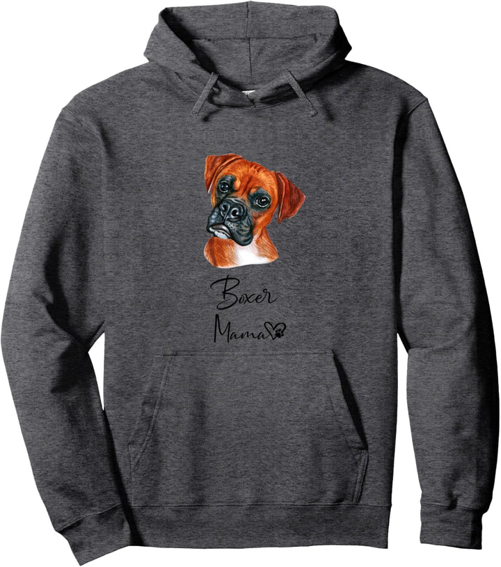 Boxer Mama Hundemama Hund Frauchen Haustier Geschenk Pullover Hoodie