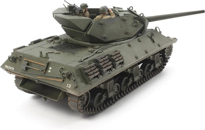 Tamiya 300035350 300035350-1:35 US Panzerjäger M10 (3) Mittl. Prod,originalgetreue Nachbildung, Plas