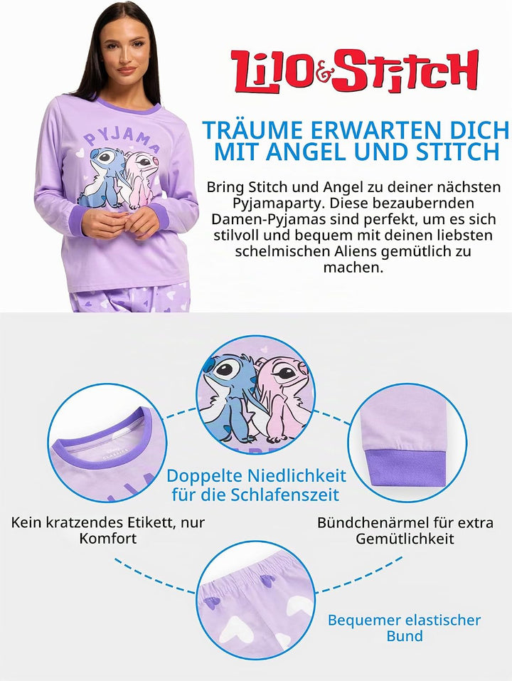 Disney Lilo Und Stitch Schlafanzug | Familien Schlafanzug | Mädchen Schlafanzug Mutter Tochter | Sti