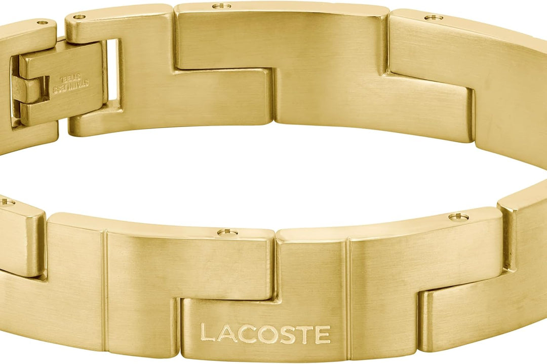 Lacoste Armband mit Knebelverschluss für Herren Kollektion Yellow Gold, Yellow Gold
