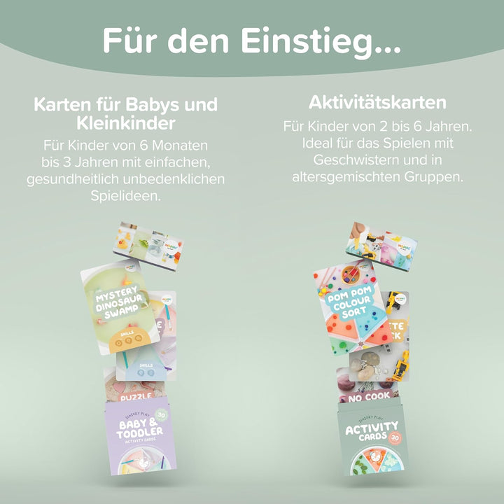 Inspire My PLAY - 30 x sensorische Spiel-Aktivitätskarten - Inspiration für kreative Spielaktivitäte