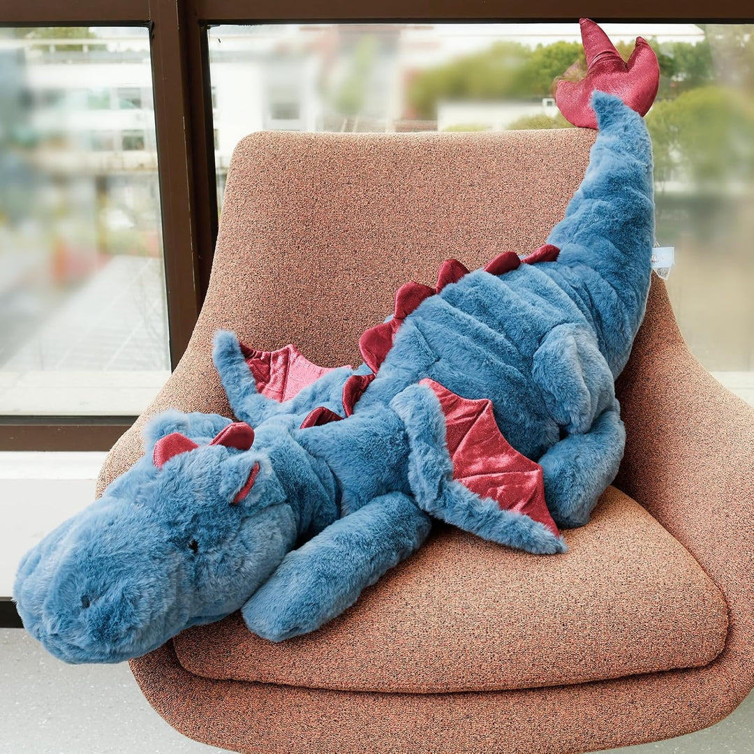 70-150 cm Kuscheltier Drache, Plüschtier Schlafkissen Grosse Weiche Lange, Riesige Plüschtier Flausc
