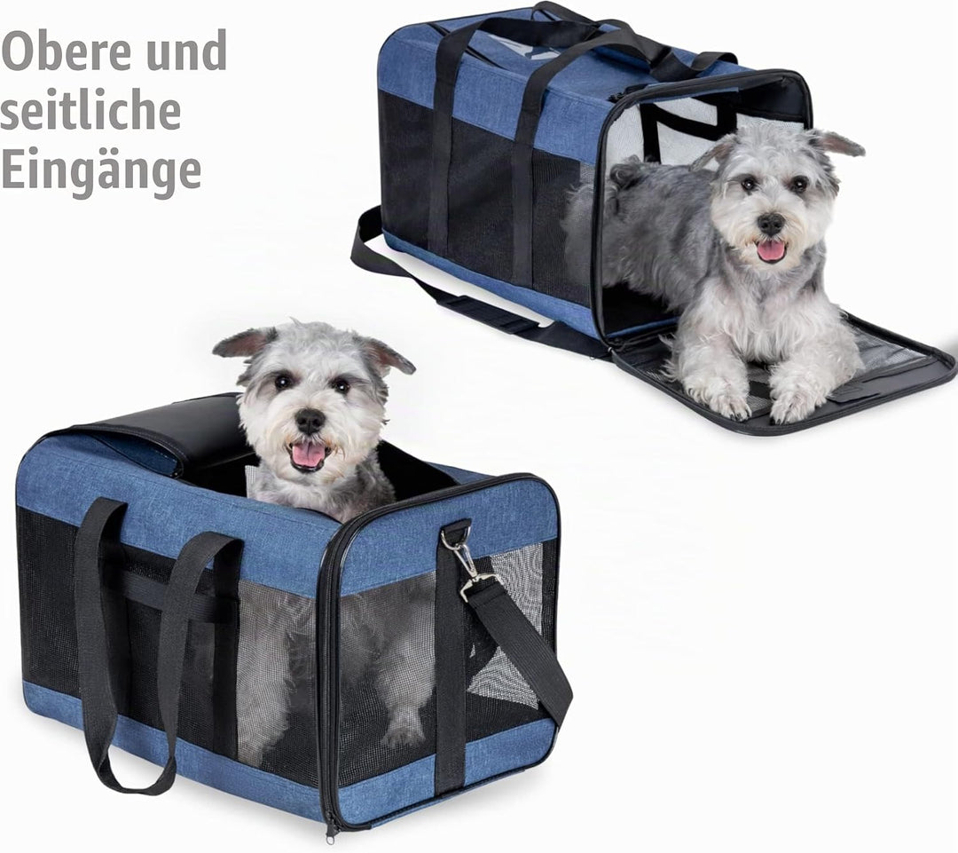 HITSLAM hundebox Faltbar Hundetransportbox Katzentransportbox Katzenbox Transportbox katzentasche fü
