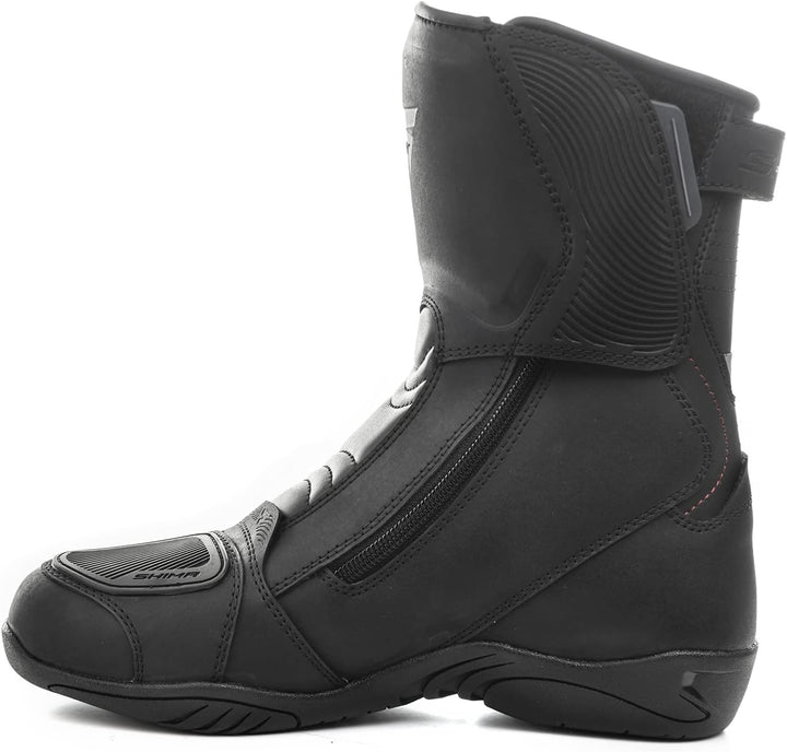 SHIMA TERRA LADY , Motorradsteifel Damen | Verstärkte Leder Motorradschuhe mit Seitlichem Reissversc