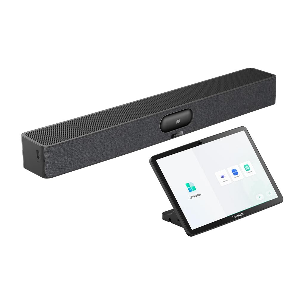 MeetingBar A25-031 - All-in-One 4K-Videokonferenzlösung für kleine Räume mit dreifachen 4K-Kameras,