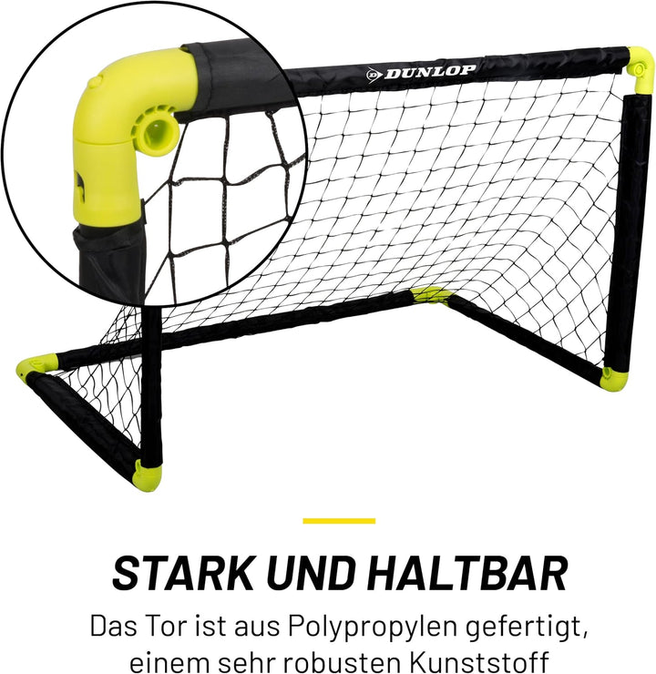 Dunlop Fussballtor - Fussballtor - Faltbares fussball Tor - Fussballtore für Garten Kinder - Fussbal