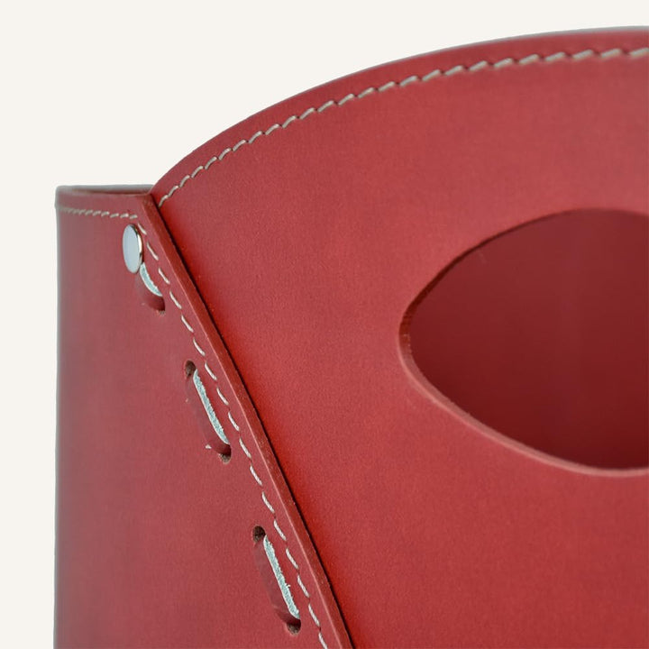 LIMAC Design VOLTA Holzkorb aus Leder, moderne Brennholztasche, Originale Kaminholztasche, Kaminholz