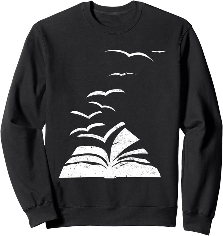 Bücher Vögel Möwe Bücherwurm Sweatshirt