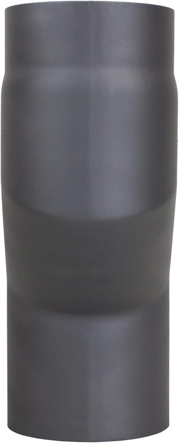 LANZZAS Ofenrohr Versatzbogen 80 mm, im Durchmesser, DN Ø 150 mm, Farbe: gussgrau - weitere Rohre au
