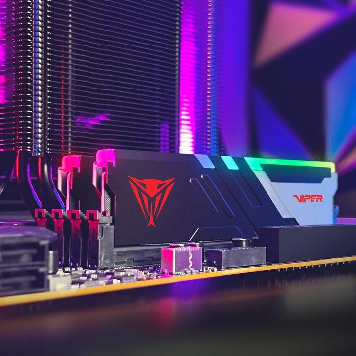Patriot Viper Venom RGB DDR5 64GB (2 x 32GB) 5200MHz UDIMM Desktop Gaming Memory KIT - PVVR564G520C4