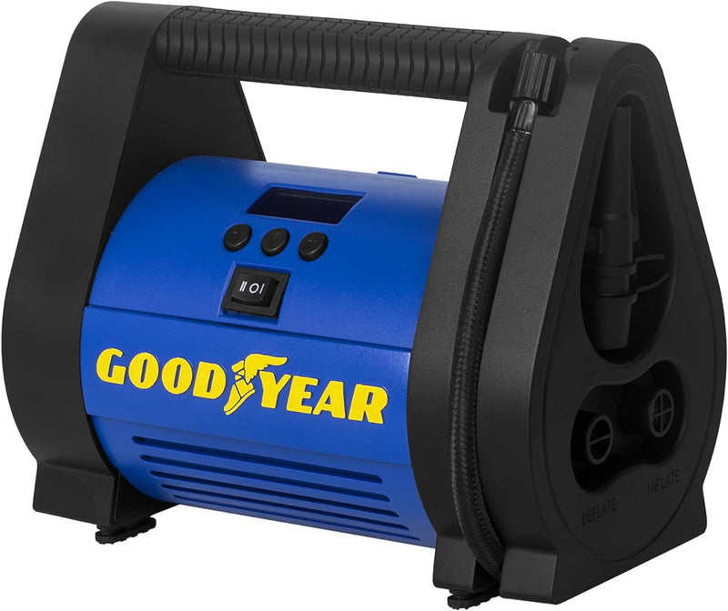 Goodyear DIGITALER TRAGBARER KOMPRESSOR 100PSI 12V ANSCHLUSS 100 PSI / 6,9 BAR, 12V ANSCHLUSS 100 PS