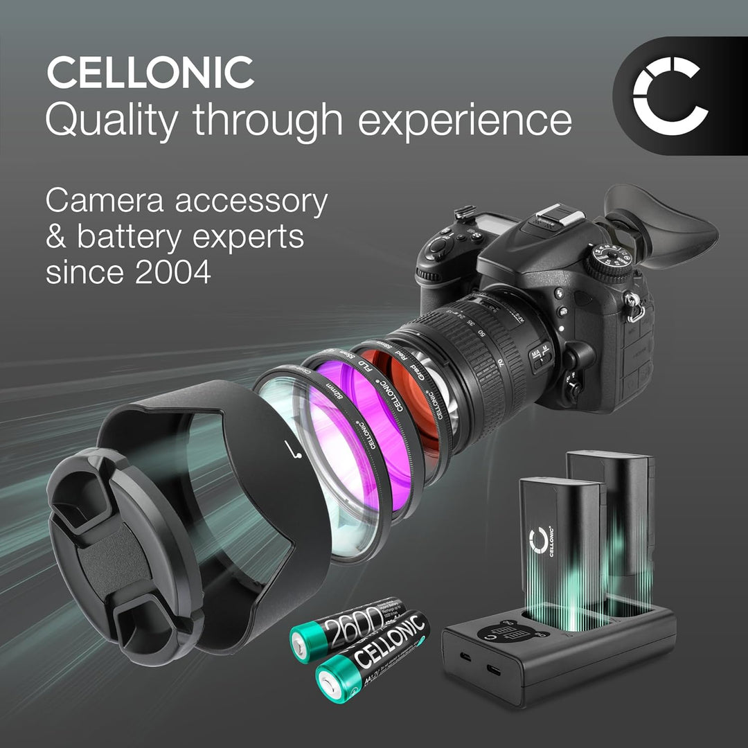 CELLONIC 2X Kamera Ersatzakku BP-511,-512,-514,BP-508 für Canon EOS 5D EOS 50D, EOS 40D, EOS 30D 300