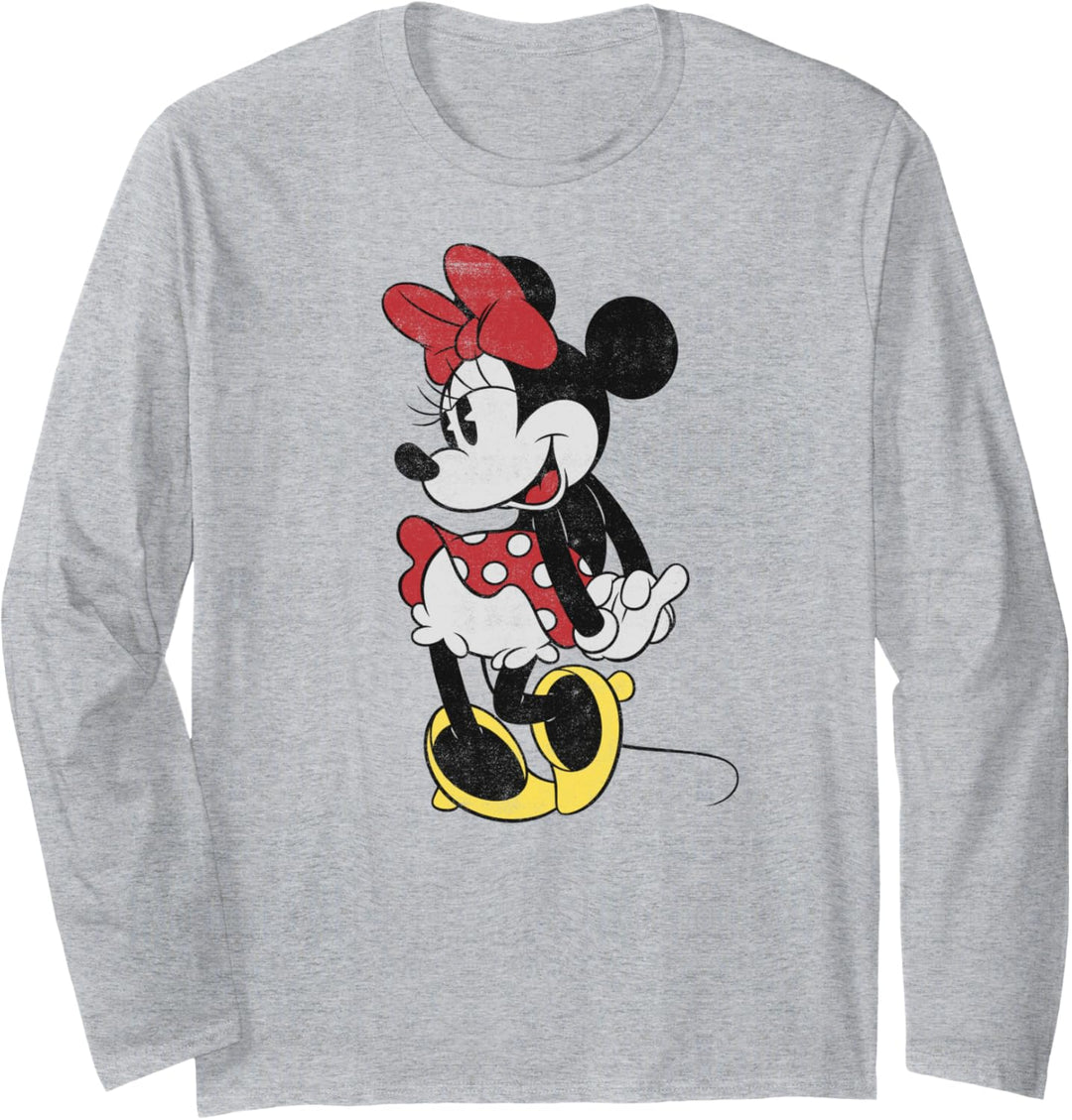 Disney Mickey And Friends Minnie Mouse Classic Portrait Langarmshirt