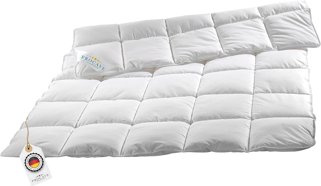PROCAVE Micro-Comfort Qualitäts-Bettdecke für den Sommer | Entspannt schlafen | Atmungsaktive Steppd