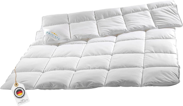 PROCAVE Micro-Comfort Qualitäts-Bettdecke für den Sommer | Entspannt schlafen | Atmungsaktive Steppd