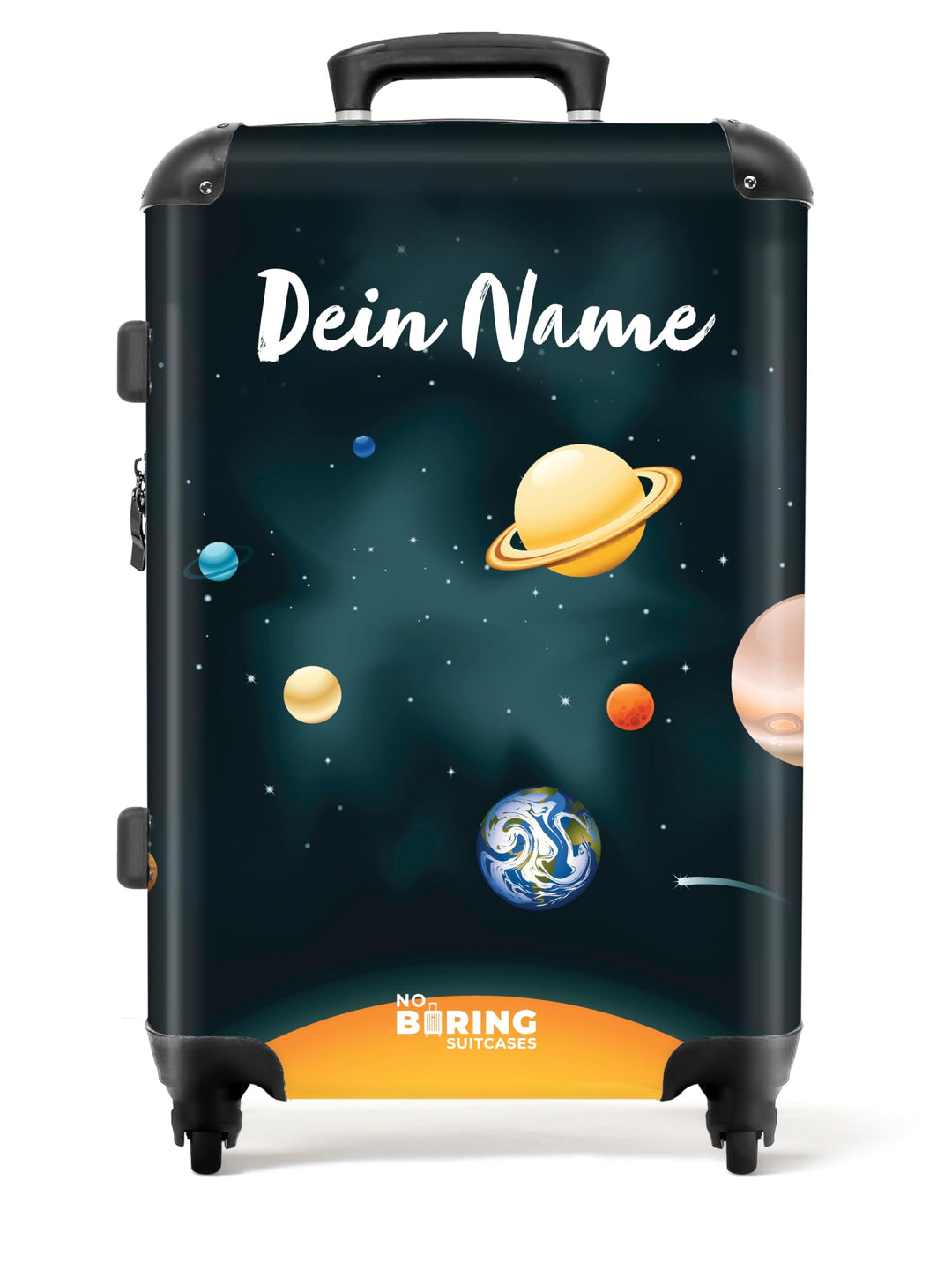 NoBoringSuitcases.com® Kinderkoffer Jungen, 67 cm - 72 L - Reisekoffer mit Rollen Gross - Hartschale