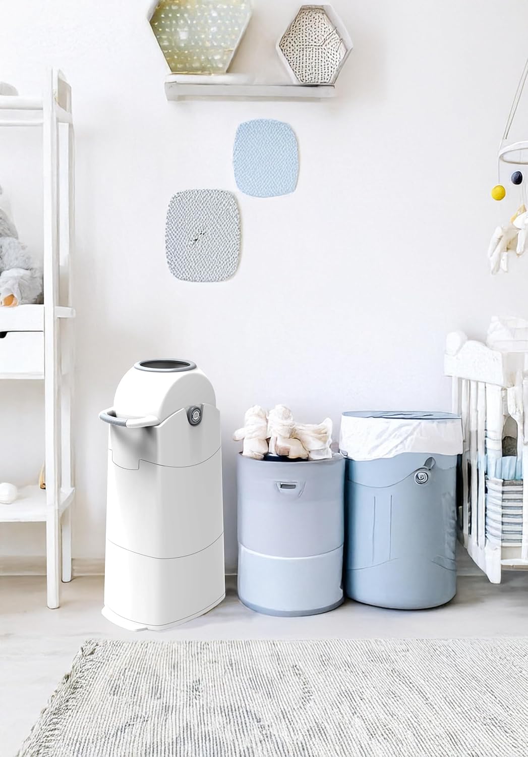 DIAPER CHAMP Medium - geruchsdicht - OHNE Nachfüllkassetten - Einhandbedienung - funktioniert mit no
