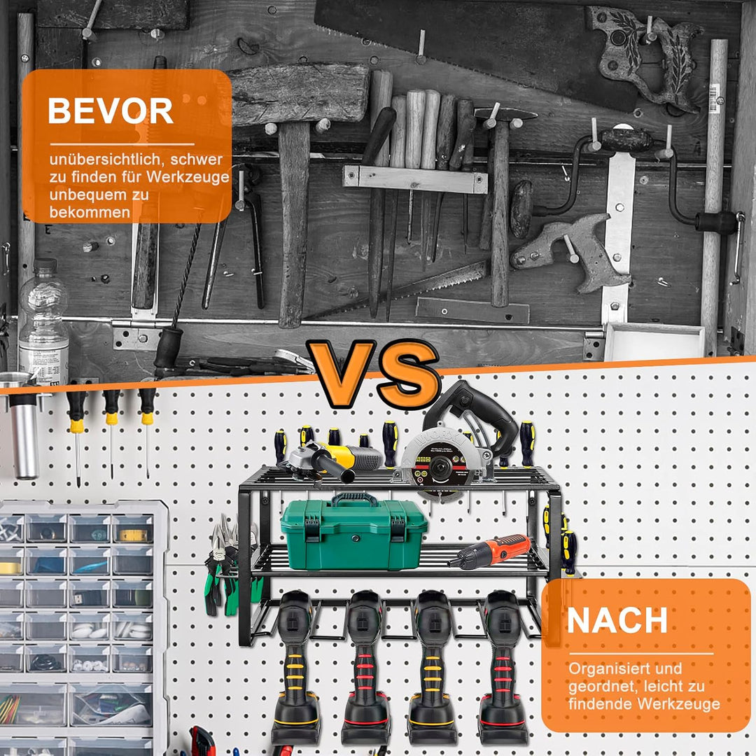 Wandmontage Stil Werkzeugaufbewahrung für Elektrowerkzeug Bohrer Multifunktionsbohrer Werkzeugregal